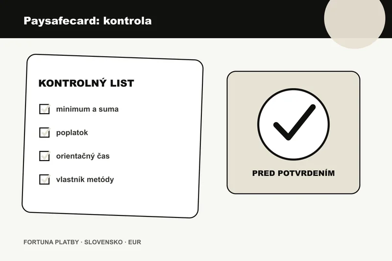 Fortuna vklad paysafecard: kontrolu limitu, poplatku a času